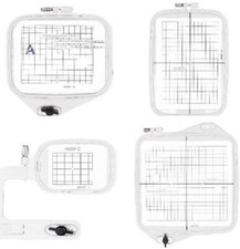 4 Hoops for Janome Embroidery Machine A, B, Free Arm  Giga Hoop Elna Bernina