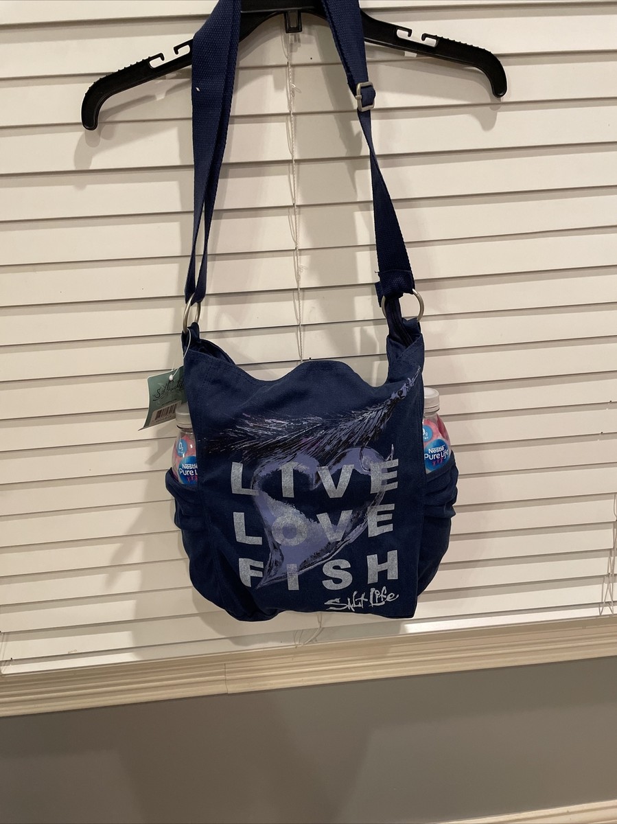 Salt Life Canvas Over Shoulder Cross Body Bag Adjustable