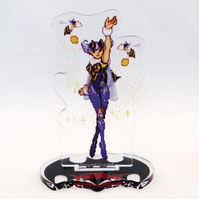 VAMPIRE SAVIOR No.023 アナカリス&キュービィ ラミカ CAPCOM Vampire Savior Darkstalkers Q-Bee Pixel Bead Acrylic Stand