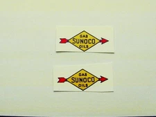 LIONEL SMALL SUNOCO TANK CAR PRE/POST WAR CLEAR WATERSLIDE 2 DECAL PER SET LOOK!