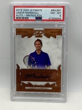 2015 Leaf Ultimate Bronze Foil Auto Jason Marshall PSA 8