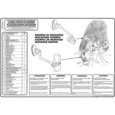 GIVI D45 ATTACCHI PARABREZZA UNIVERSALI A 4 PUNTI