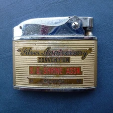 GOLDEN BELL LIGHTER MASONIC Shriners AONMS Pharaoh Star 1959  CONVENTION