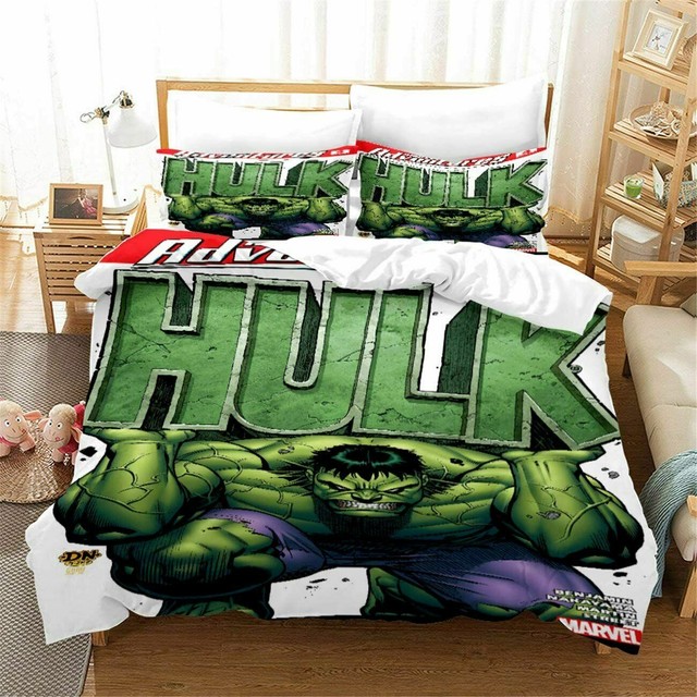 The Incredible Hulk Duvet Cover Comforter Cover Pillowcases Bedding Set