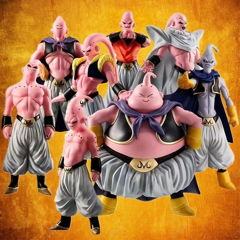 8pcs Set Anime Dragon Ball Z Super MAJIN BUU Boo Figure Statue Toy Gift  3~4in