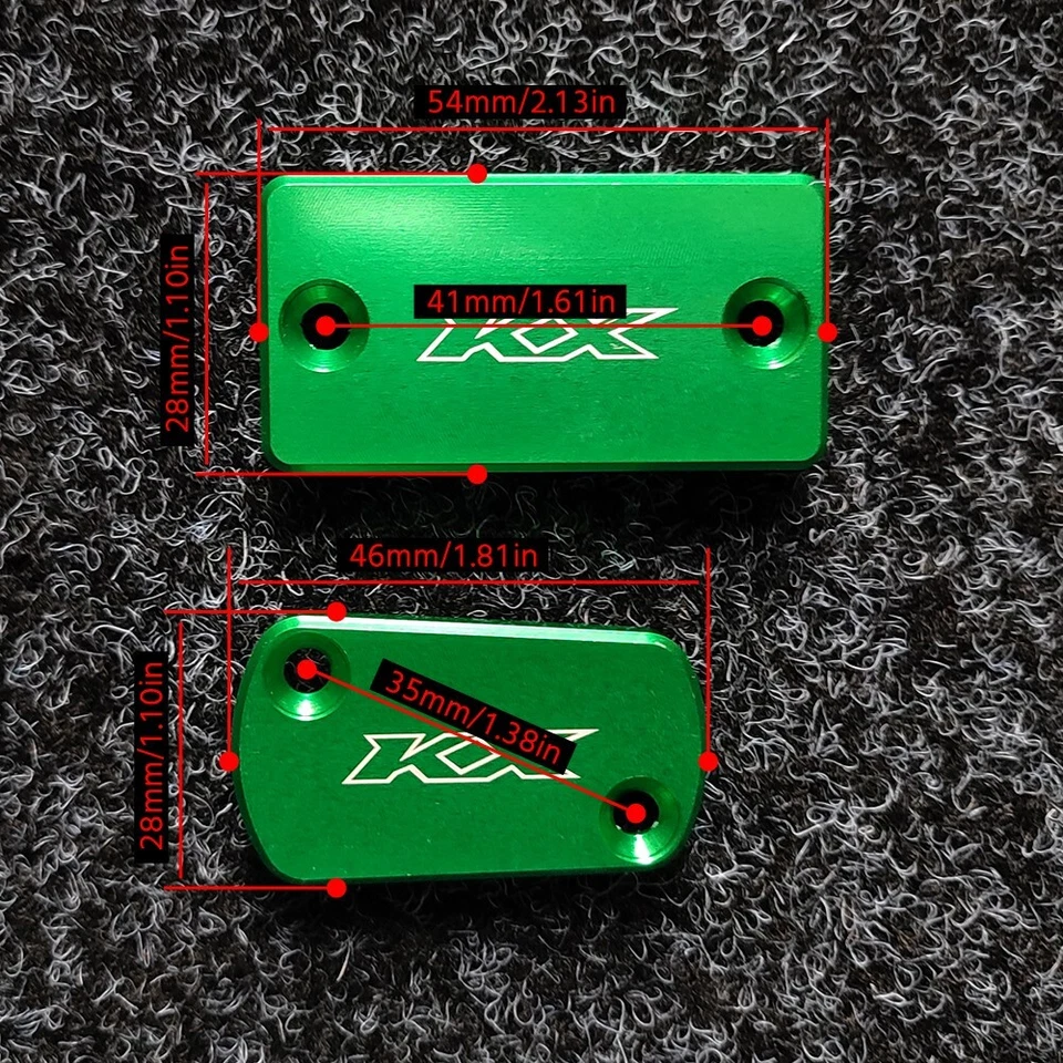 Front Rear Brake Fluid Reservoir Caps for KAWASAKI KX 250 KX250F 2009 KX450F 125 - Image 2 of 4