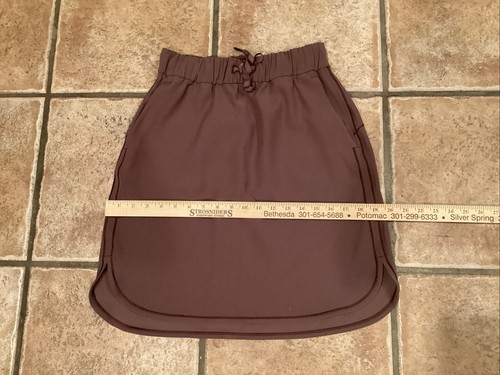 Lululemon On The Fly Plum Skirt Elastic Waist Drawstring - Women’s Size 6 - Picture 3 of 6