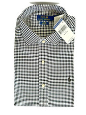 Ralph Lauren Poplin Dress Shirt Men's Slim Fit Easy Care Casual Cotton MSRP 79