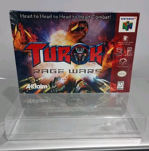 Factory Sealed N64 Turok: Rage Wars (Nintendo 64) CIB NIB MINT W/ Box Protector
