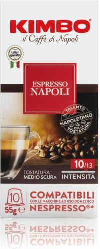 Capsule Kimbo Napoli Compatibili Nespresso - Astucci da 10 Capsule ORIGINALE - Afbeelding 1 van 1