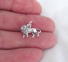 Sterling Silver 3d lion charm