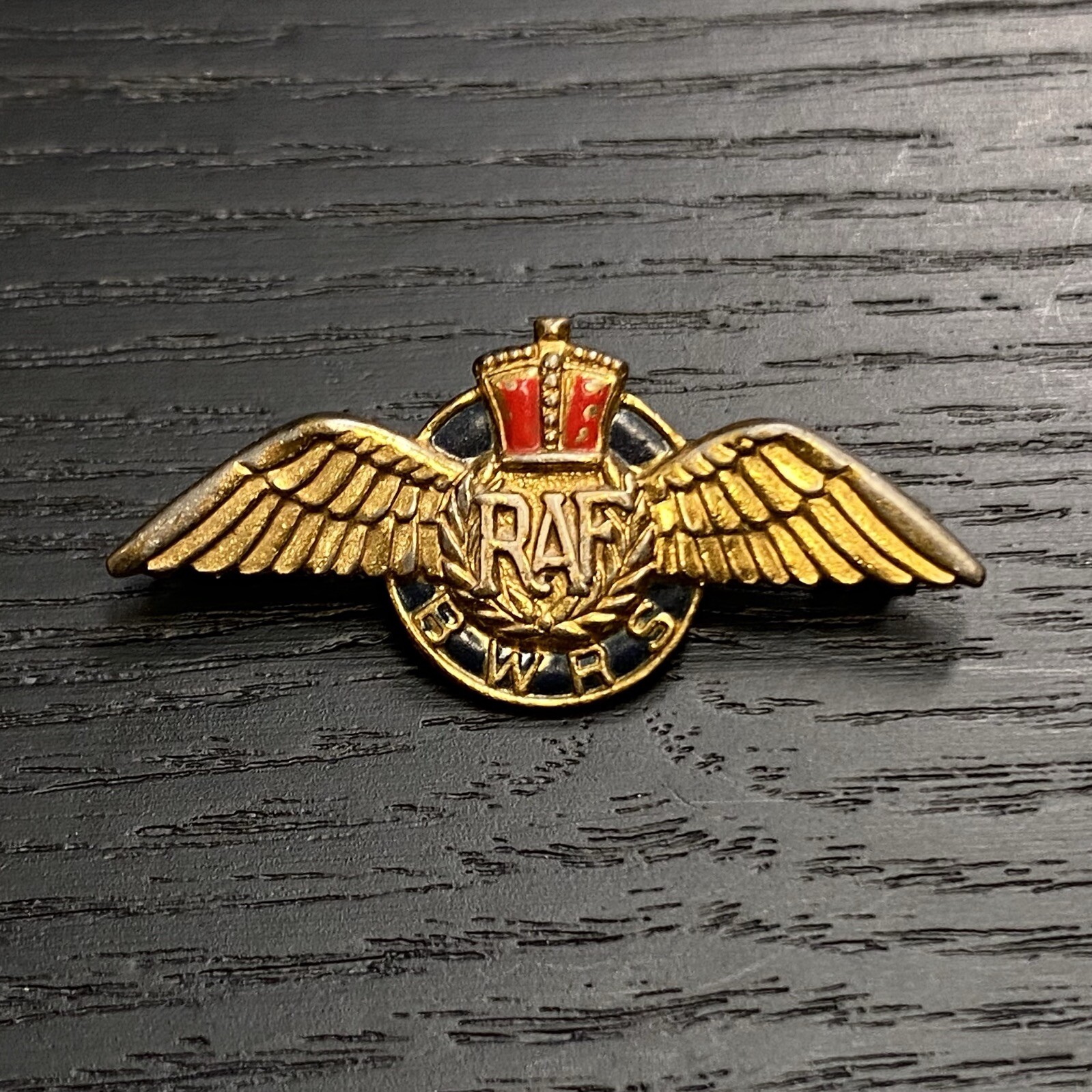 WWII British War Relief Society BWRS RAF Wings Pin Pinback