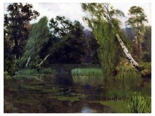 Landscape Lake by I. Levitan Tile Mural Kitchen Bathroom Wall Backsplash Ceramic