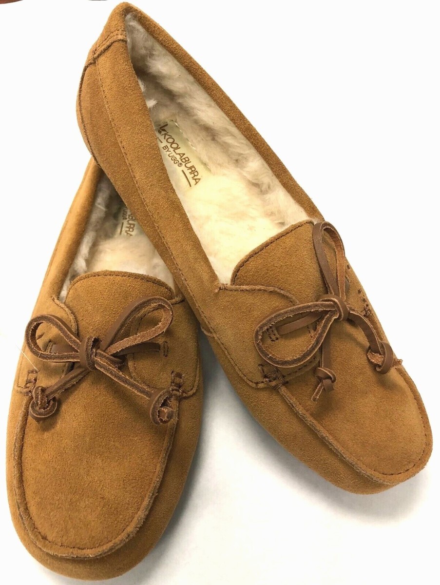 Koolaburra Tan Suede Moccasin Slippers Koolaburra by UGG Suede Moccasin Slippers | Mercari main image 3