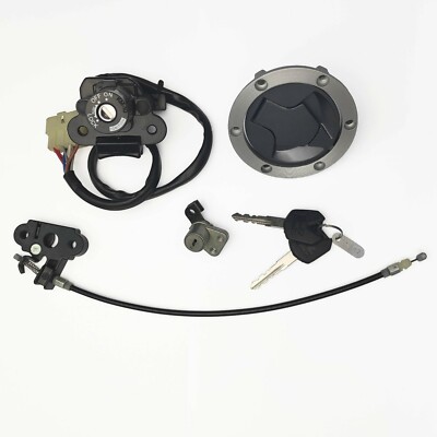 OEM Ignition Lock Key Set Fuel Gas Cap Seat Lock For Kawasaki Ninja300 EX 13-17
