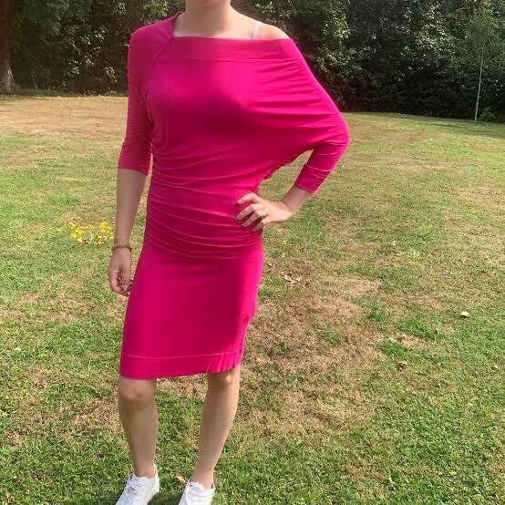 Vivienne Westwood Pink Magenta Jersey Cotton Dress Size L