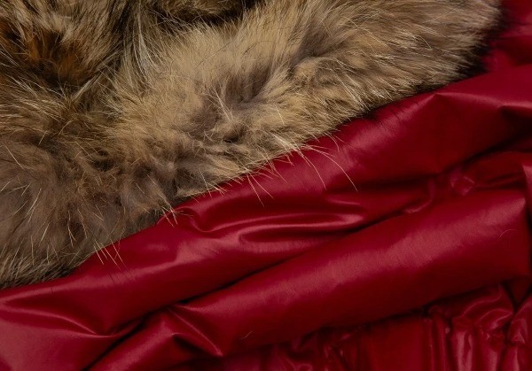 Sportmax Code nylon down jacket with fur collar, … - image 4