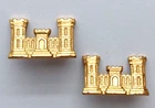 WW2 US Army Corps Of Engineers Officers Collar Badges.      A1-40