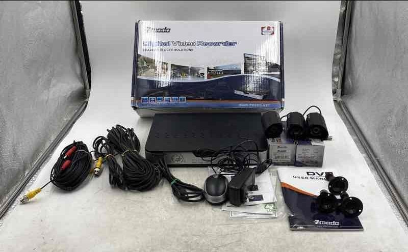 Zmodo Black Night Vision Wired DVR CCTV Surveillance Camera System Kit