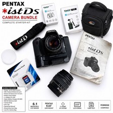 Pentax ist D S DSLR Camera  18-55mm Lens  Shutter Grip, Manual, SD, Charger 