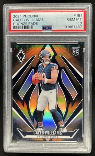 2024 Panini Phoenix Caleb Williams Bronze Fade Rookie RC #/125 Bears PSA 10