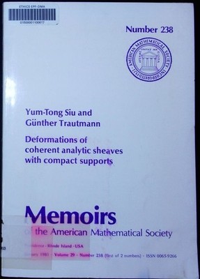 Deformations of coherent analytic sheaves with compact supports Yum-Tong Siu and