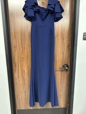 Chiara Boni La Petite Robe Navy Kate Gown Italian Luxury Designer