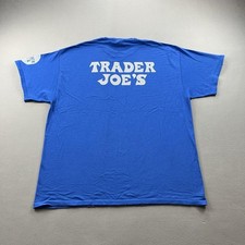 Trader Joes T-Shirt Mens XL Blue Employee Uni...