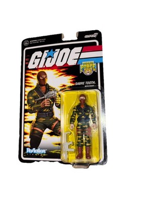 G.I. Joe Tiger Force Sabre Tooth Super7 ReAction Figure New in Box