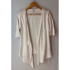 Summer Cardigan Women S White Coastal Open Fr...