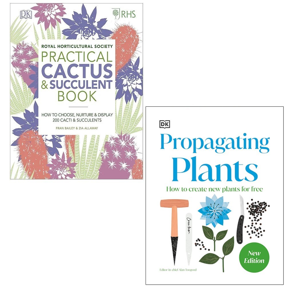 RHS Practical Cactus Succulent, RHS Propagating Plants Alan Toogood 2 Books Set