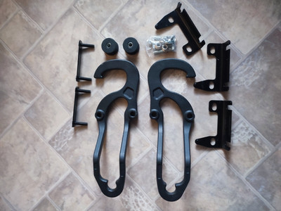 Dodge Ram Tow Hooks Gen 4 ab 2009 - 2018 Ram 1500 schwarz matt
