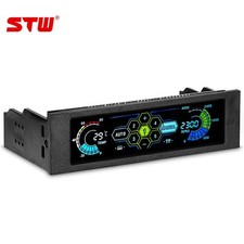 STW 5.25 Driver Place 5 Channels Fan Speed Controller LCD 5036