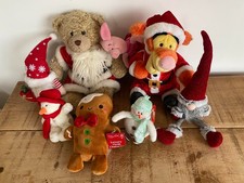 Selection of Christmas soft toys. Some new.