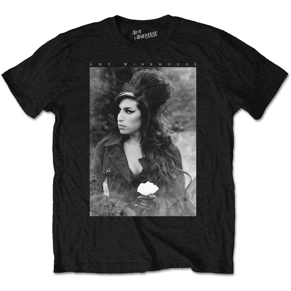 Amy Winehouse Flower Portrait Rock Official Mens T-Shirt