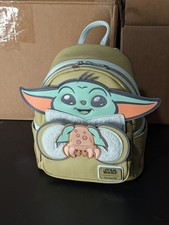Loungefly Star Wars The Mandalorian Grogu & Crabbies Mini Backpack NEW W TAGS