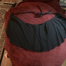 Stelle Ballet Skirt Black Wrap Around With Black Ribbons Size Kids M