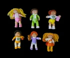 Vintage 1980's Cabbage Patch Kids PVC Mini Figures  Collectible Lot of 6!