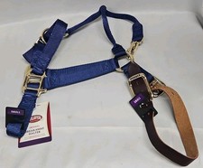 Weaver Leather Original Adj Breakaway Nylon Horse Halter Small Blue 500-800 Lbs