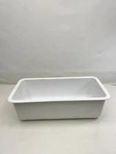 OFF WHITE PLASTIC 32 1/4" L X 16 1/4" W COAMING STORAGE TUB MARINE BOAT