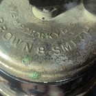 Vintage Justrite Carbide Miners Lamp - Star Pattern Gas Generator w/ Split Miror — photo 2