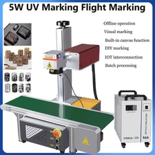 5W UV Laser Marking Machine Flight Marking Industrial camera Visual Position US