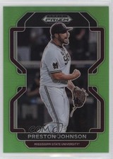 2022 Panini Prizm Draft Picks Lime Green 38/75 Preston Johnson #PDP197 0ud4