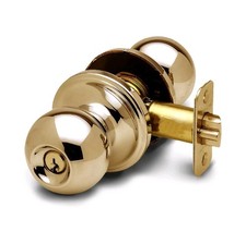 Entry Door Knob Keyed Entry Handle with Lock and Key, ANSI Grade-3 Certifie...