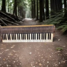 🟢 Architectural Salvage Gothic Reclaimed Keyboard Vintage Repurpose Up Cycle