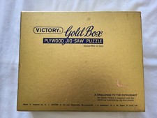 Victory Gold Box Plywood Jigsaw Puzzle - 600 pieces - No. 7105 - RARE - CIB
