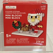 New! Creatology Mini Blocks Santa 274 Pieces Christmas Noel. Stocking Stuffer.