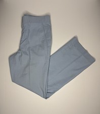 L.L. Bean Light Blue Dress Pants Mens 32x32 Flat Front Slacks USA Made