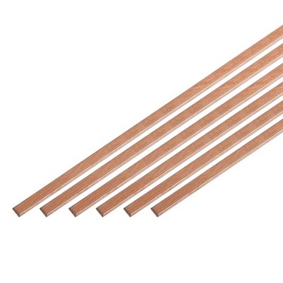 12 x Copper Brazing Rods Phosphor Copper Solder Low Temperature 1/8''x3/64''x10''