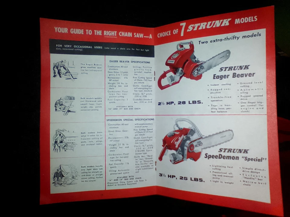1960's Strunk Chainsaw & Other Tool Catalog, Very Good Condition, color Photo - Image 3 of 4